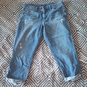 Vintage Tommy Hilfiger Crest Slim Boyfriend Jeans Mid Rise Blue - Sz 8